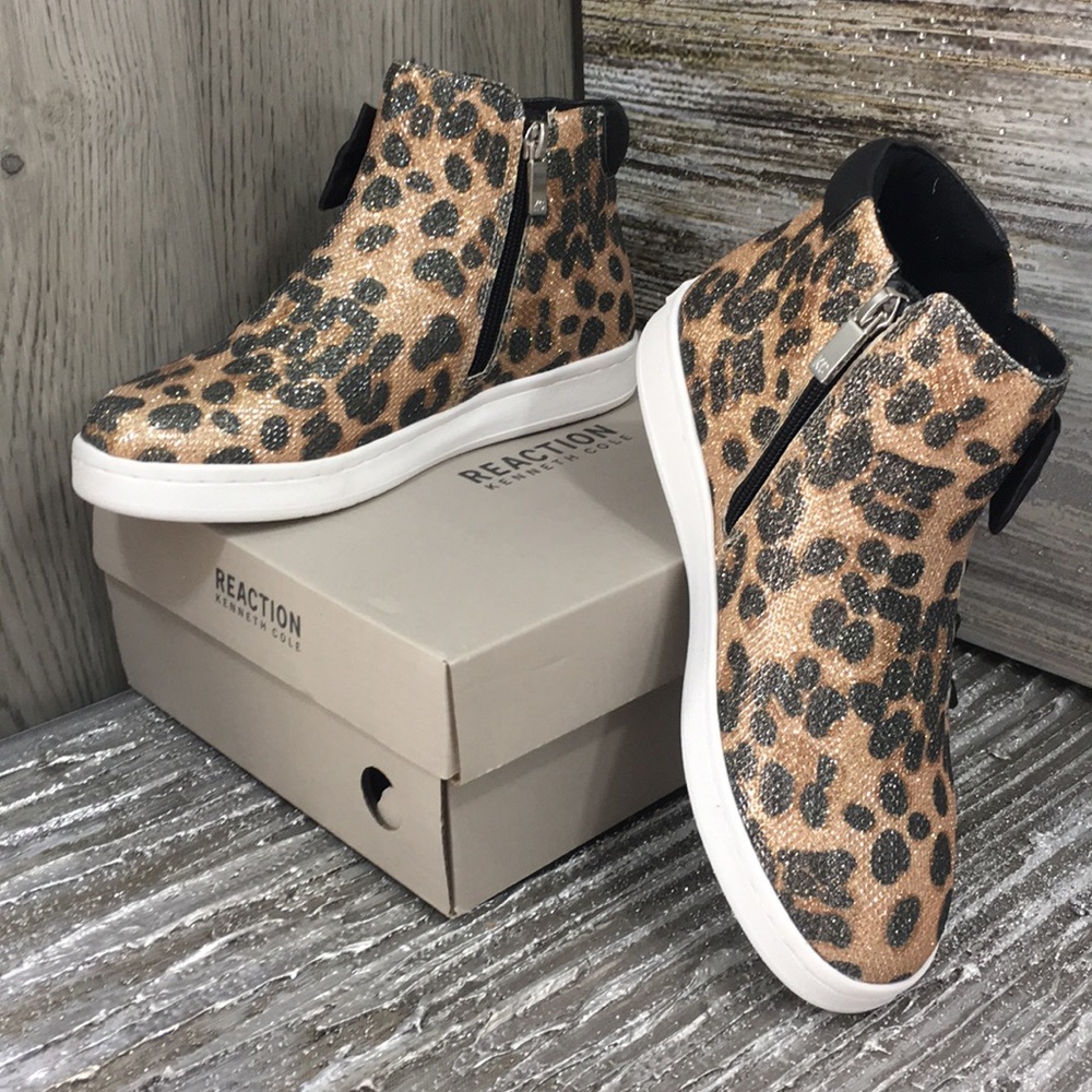 REACTION KENNETH COLE COSMIC BOW Leopard - Picture 3 of 8